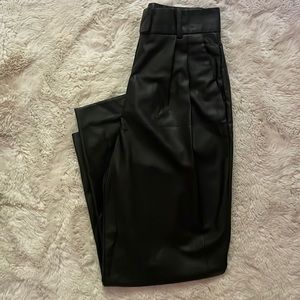Zara Faux Leather Trousers